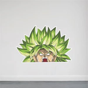 Angry Broly Peeker Wall Sticker